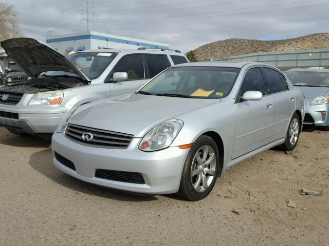 JNKCV51E86M511395 - 2006 INFINITI G35 SILVER photo 2