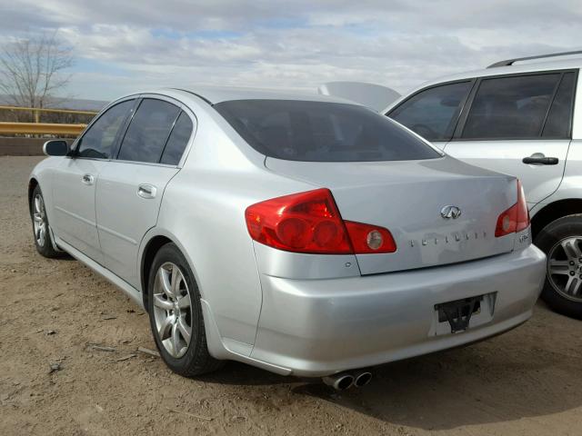 JNKCV51E86M511395 - 2006 INFINITI G35 SILVER photo 3