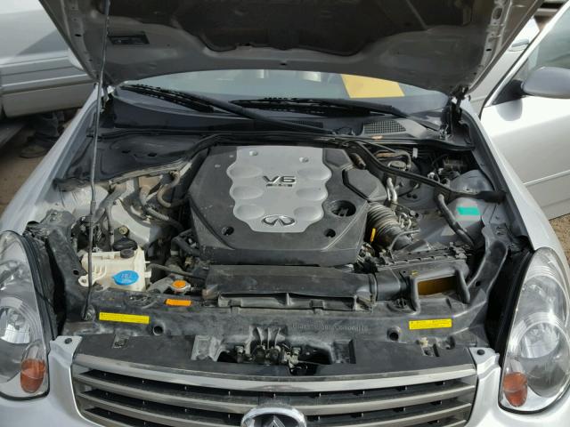 JNKCV51E86M511395 - 2006 INFINITI G35 SILVER photo 7