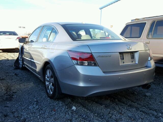 1HGCP26829A003878 - 2009 HONDA ACCORD EXL SILVER photo 3