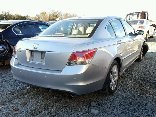 1HGCP26829A003878 - 2009 HONDA ACCORD EXL SILVER photo 4