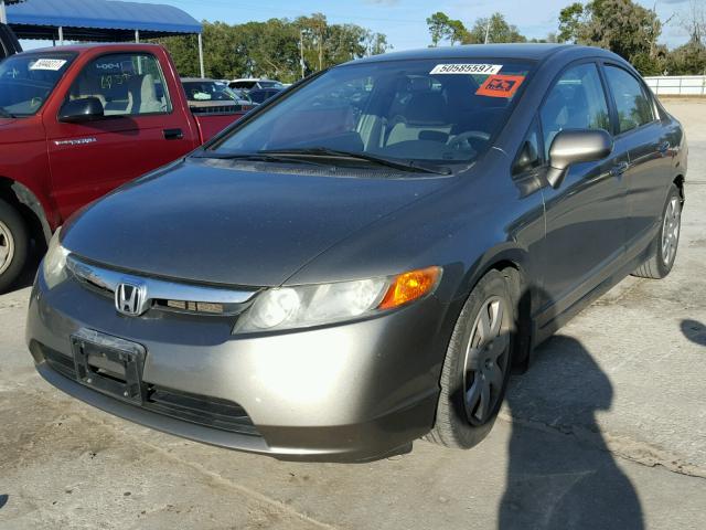 2HGFA16568H515772 - 2008 HONDA CIVIC LX CHARCOAL photo 2