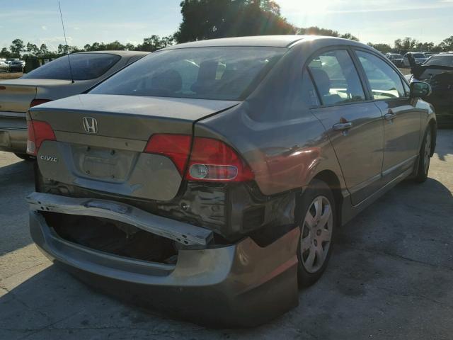 2HGFA16568H515772 - 2008 HONDA CIVIC LX CHARCOAL photo 4