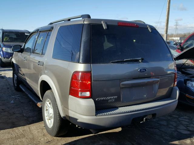 1FMZU72E82ZC44342 - 2002 FORD EXPLORER X TAN photo 3