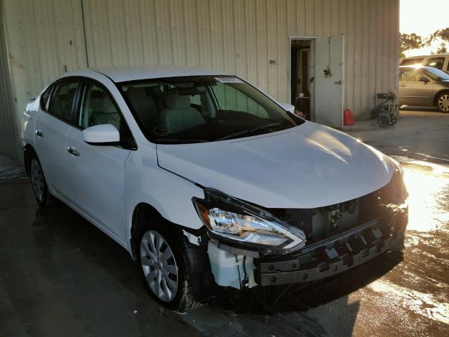 3N1AB7AP0GY334440 - 2016 NISSAN SENTRA S WHITE photo 1