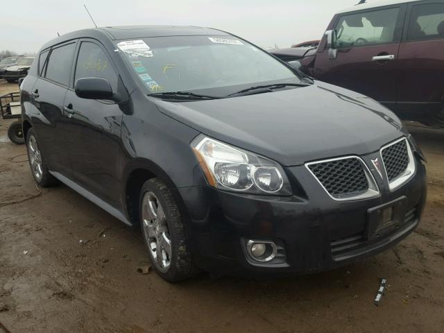 5Y2SP67019Z447989 - 2009 PONTIAC VIBE BLACK photo 1