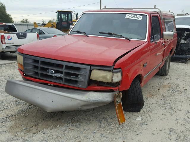 1FTEF15N7TNA15388 - 1996 FORD F150 RED photo 2