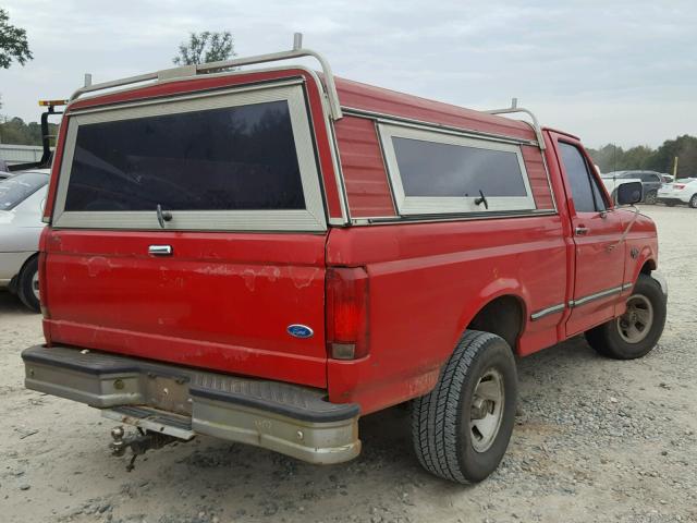 1FTEF15N7TNA15388 - 1996 FORD F150 RED photo 4