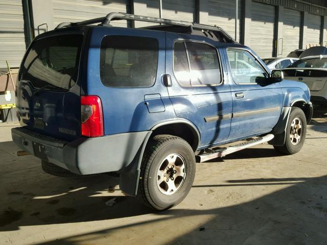 5N1ED28T91C579389 - 2001 NISSAN XTERRA XE BLUE photo 4