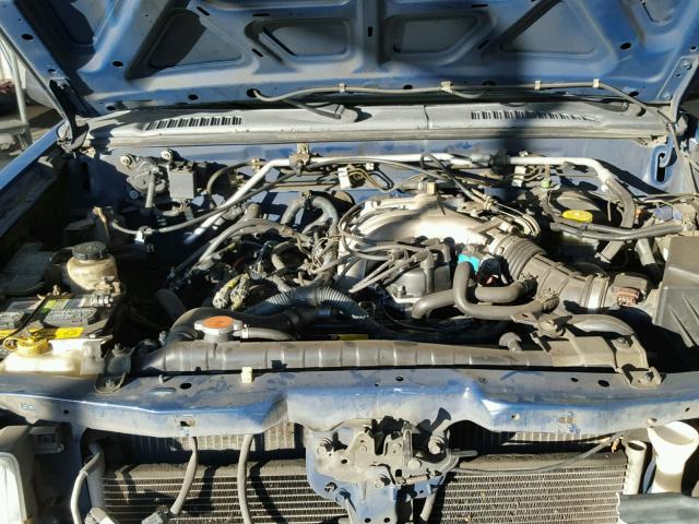 5N1ED28T91C579389 - 2001 NISSAN XTERRA XE BLUE photo 7