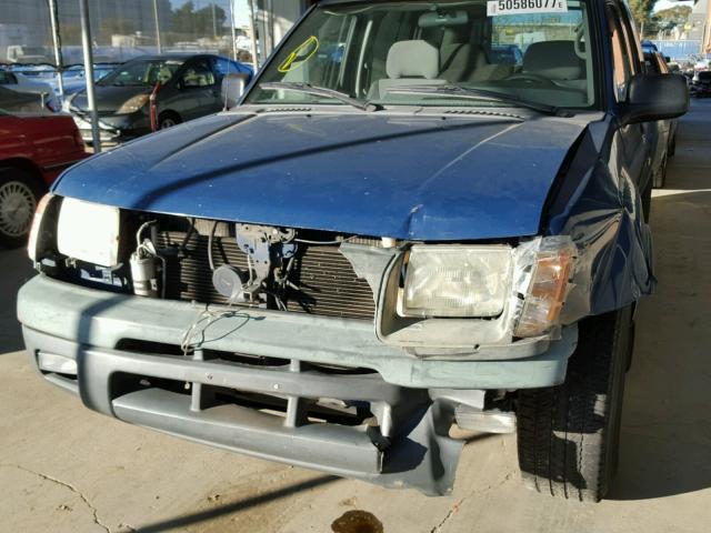 5N1ED28T91C579389 - 2001 NISSAN XTERRA XE BLUE photo 9