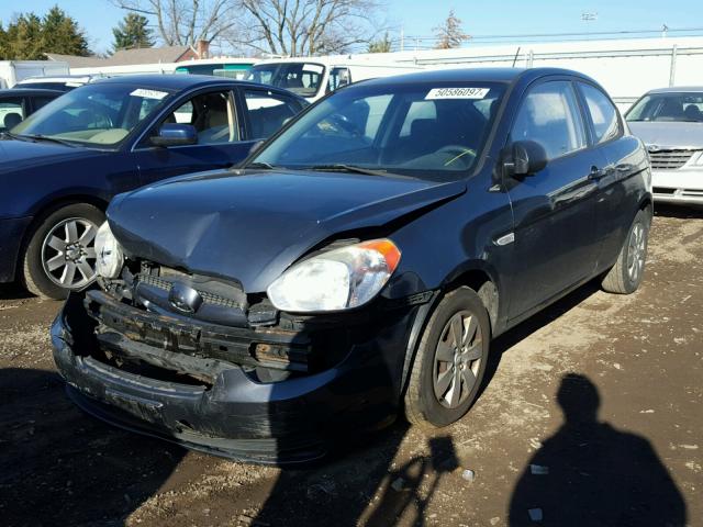 KMHCM36C69U132279 - 2009 HYUNDAI ACCENT GS BLUE photo 2