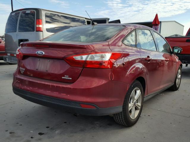 1FADP3F28DL183357 - 2013 FORD FOCUS SE RED photo 4