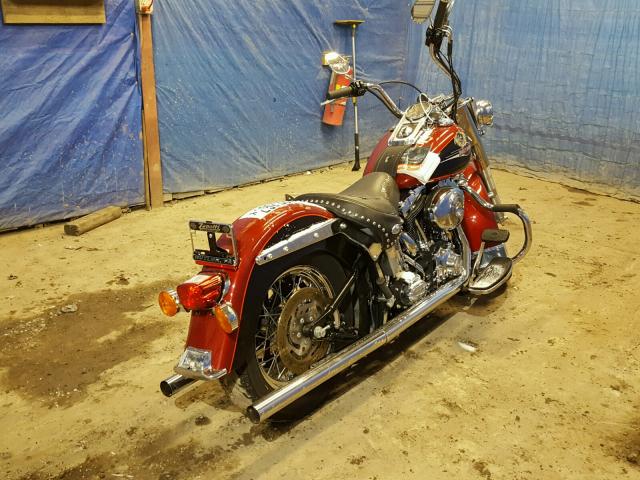 1HD1BWB176Y081157 - 2006 HARLEY-DAVIDSON FLSTCI RED photo 4