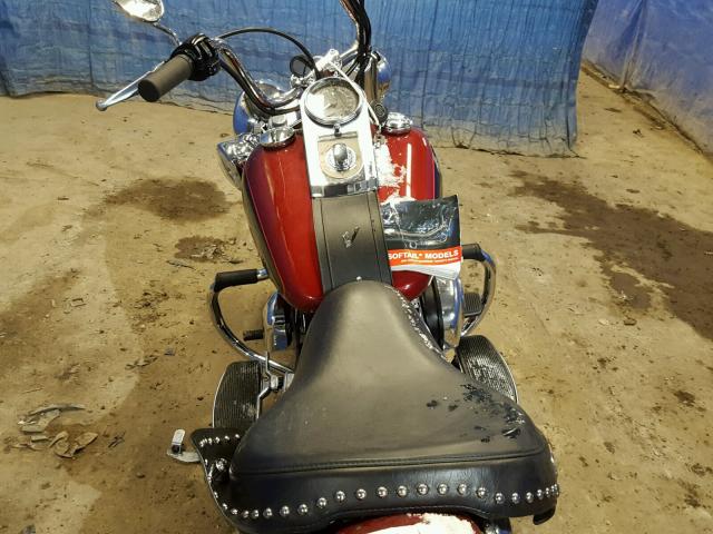 1HD1BWB176Y081157 - 2006 HARLEY-DAVIDSON FLSTCI RED photo 6