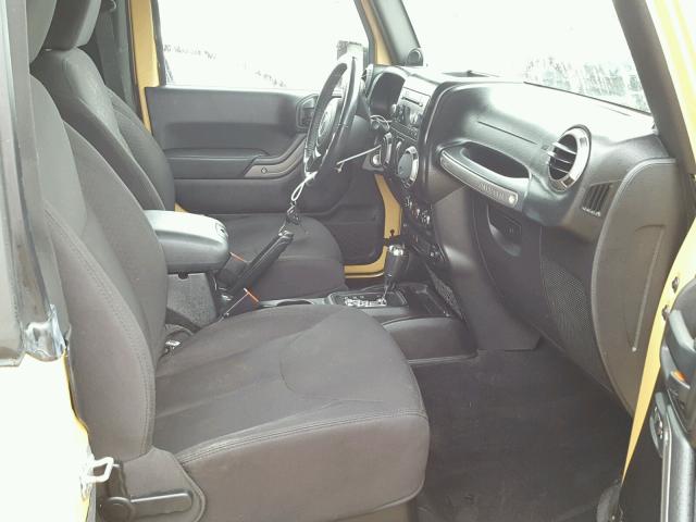 1C4AJWAG8DL661571 - 2013 JEEP WRANGLER S YELLOW photo 5