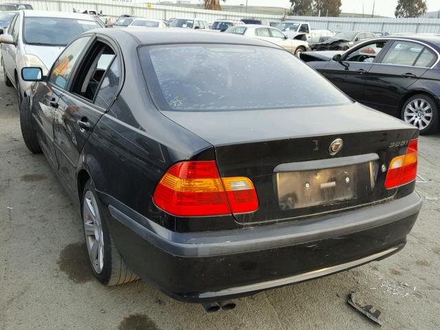 WBAET37472NG82405 - 2002 BMW 325 I BLACK photo 3