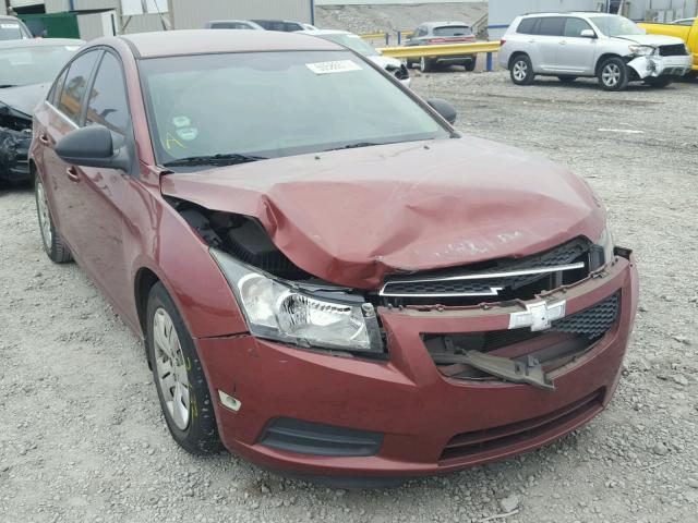 1G1PC5SH2C7313349 - 2012 CHEVROLET CRUZE LS MAROON photo 1