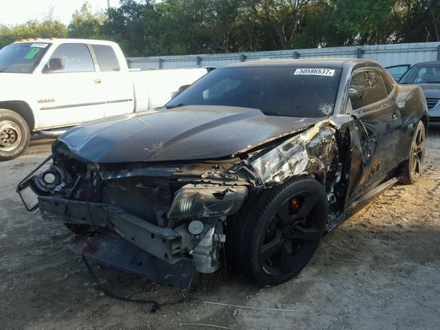 2G1FT1EW4A9147927 - 2010 CHEVROLET CAMARO SS Negro foto 2