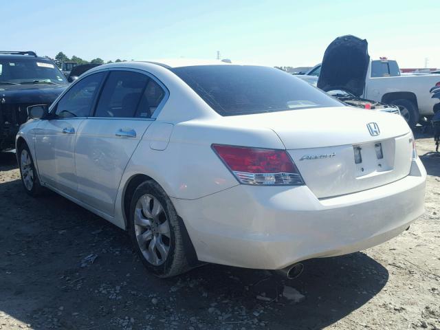 1HGCP36869A004165 - 2009 HONDA ACCORD EXL WHITE photo 3