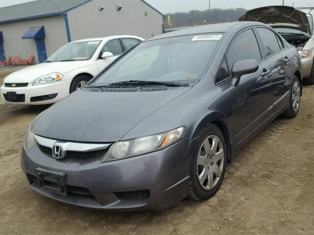 2HGFA1F5XAH553463 - 2010 HONDA CIVIC LX GRAY photo 2