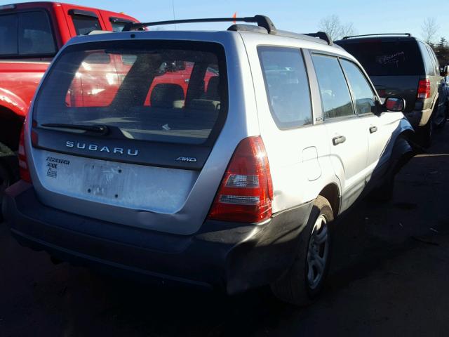 JF1SG63644H720812 - 2004 SUBARU FORESTER 2 SILVER photo 4