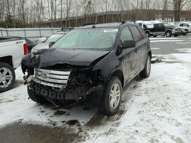 2FMDK48C28BA92154 - 2008 FORD EDGE SEL BLACK photo 2