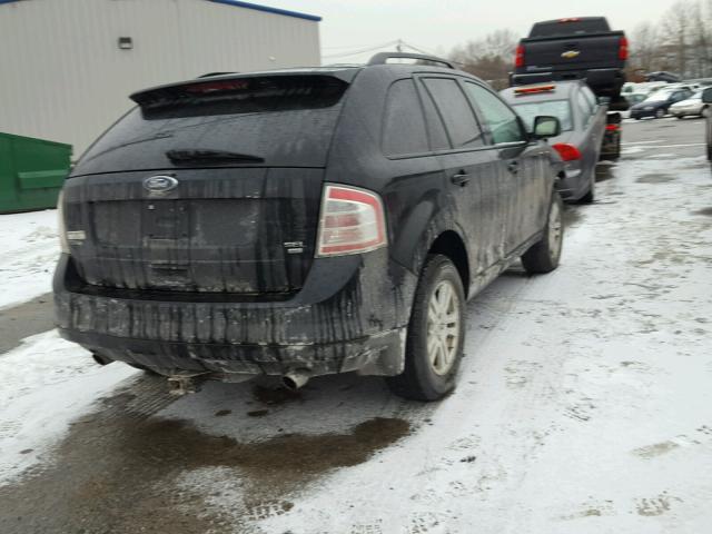 2FMDK48C28BA92154 - 2008 FORD EDGE SEL BLACK photo 4