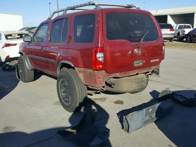 5N1ED28Y34C634757 - 2004 NISSAN XTERRA XE BURGUNDY photo 3