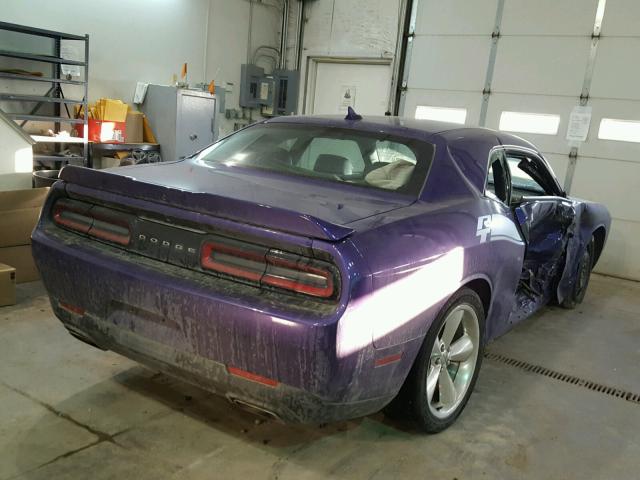 2C3CDZBT0GH172570 - 2016 DODGE CHALLENGER PURPLE photo 4