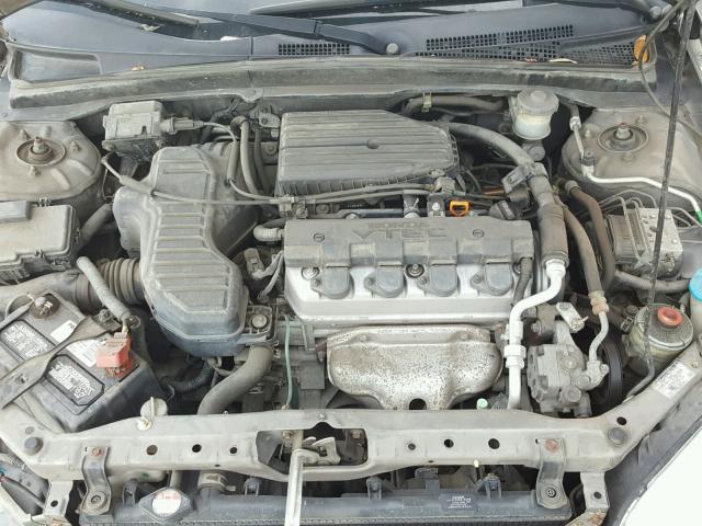 1HGEM22965L003977 - 2005 HONDA CIVIC EX GRAY photo 7