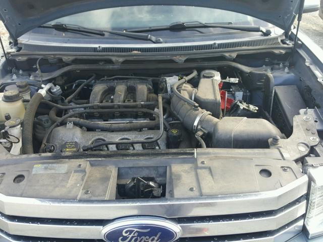 2FMGK5CC8ABB21981 - 2010 FORD FLEX SEL BLUE photo 7