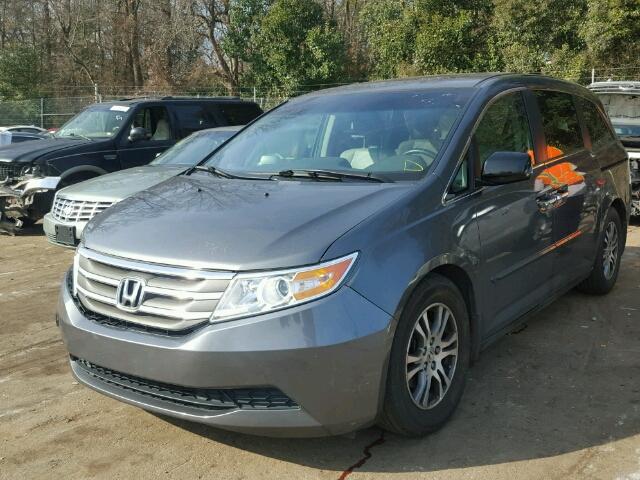 5FNRL5H61BB062368 - 2011 HONDA ODYSSEY EX GRAY photo 2