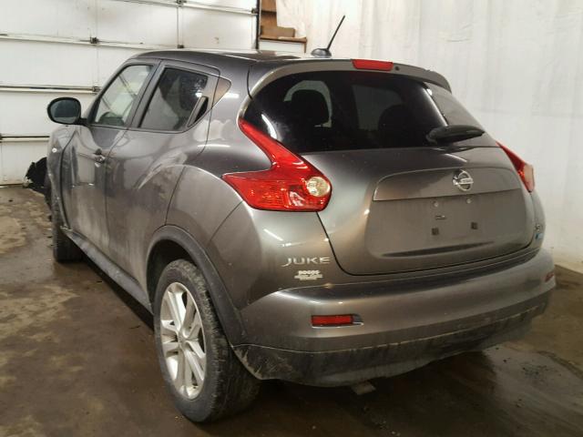 JN8AF5MV5CT108580 - 2012 NISSAN JUKE S GRAY photo 3