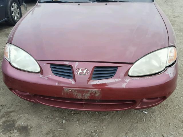 KMHJF25F0XU871703 - 1999 HYUNDAI ELANTRA BA RED photo 9