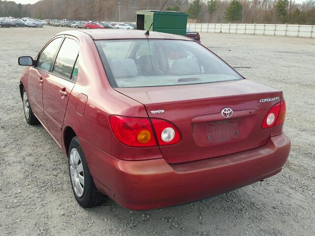 1NXBR38EX3Z151050 - 2003 TOYOTA COROLLA CE RED photo 3