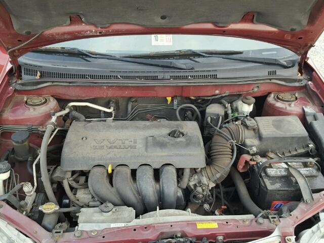 1NXBR38EX3Z151050 - 2003 TOYOTA COROLLA CE RED photo 7