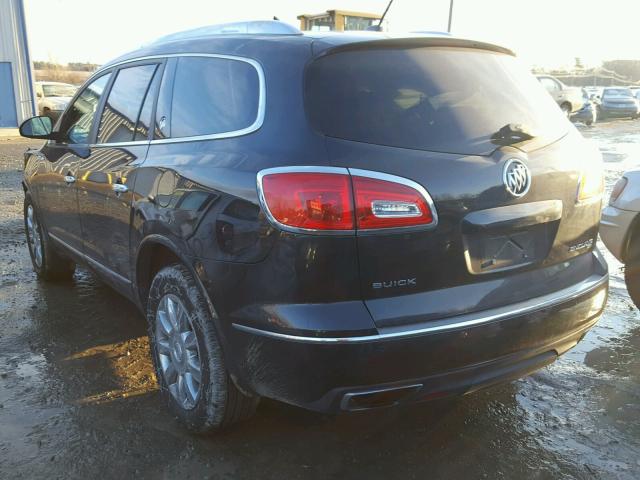 5GAKVBKD9FJ225723 - 2015 BUICK ENCLAVE BLACK photo 3