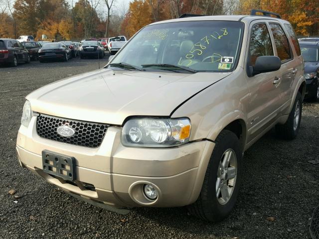 1FMCU59H37KA19689 - 2007 FORD ESCAPE HEV BEIGE photo 2