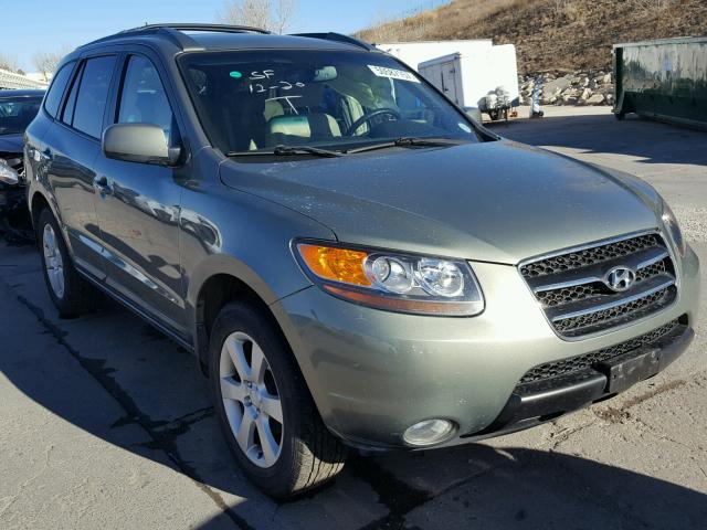 5NMSH73E07H112079 - 2007 HYUNDAI SANTA FE S GREEN photo 1