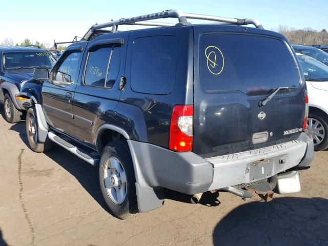 5N1ED28Y21C574854 - 2001 NISSAN XTERRA XE BLACK photo 3