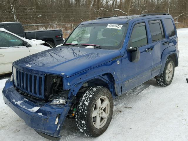 1J4PN2GK4AW103059 - 2010 JEEP LIBERTY SP BLUE photo 2