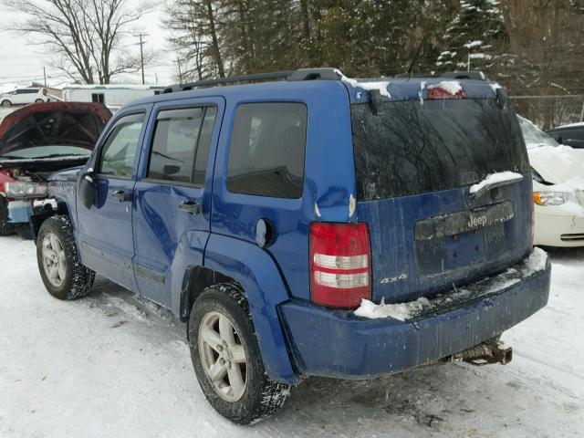 1J4PN2GK4AW103059 - 2010 JEEP LIBERTY SP BLUE photo 3