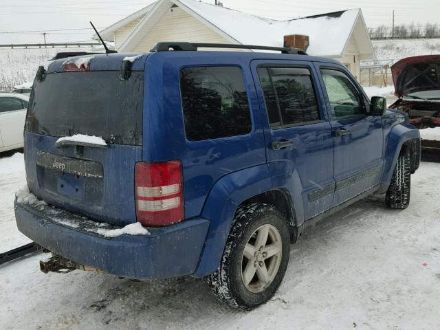 1J4PN2GK4AW103059 - 2010 JEEP LIBERTY SP BLUE photo 4