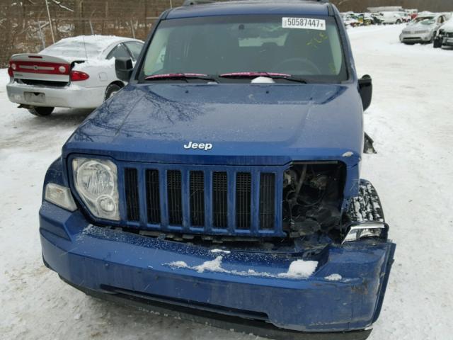 1J4PN2GK4AW103059 - 2010 JEEP LIBERTY SP BLUE photo 9