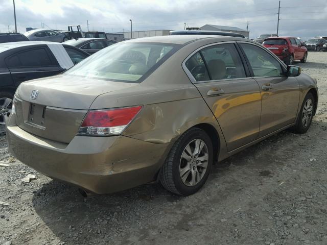 JHMCP26488C047168 - 2008 HONDA ACCORD LXP TAN photo 4