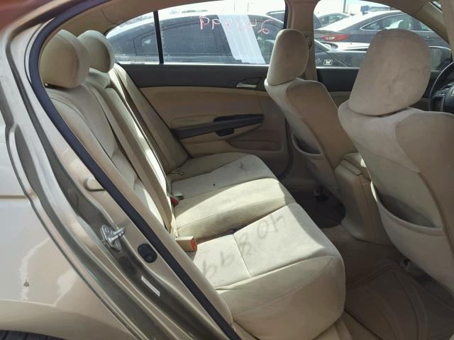 JHMCP26488C047168 - 2008 HONDA ACCORD LXP TAN photo 6