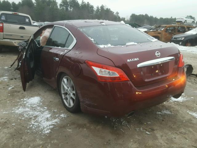 1N4AA5AP1AC871179 - 2010 NISSAN MAXIMA S MAROON photo 3