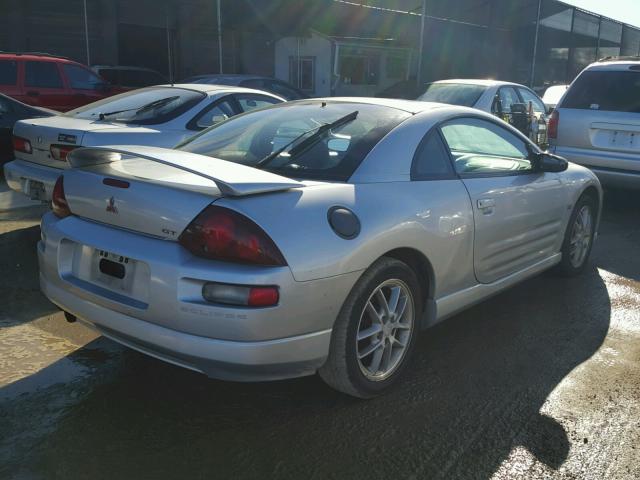 4A3AC54L5YE077634 - 2000 MITSUBISHI ECLIPSE GT SILVER photo 4