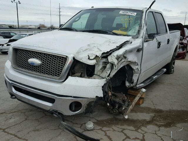 1FTPW14V87FA74802 - 2007 FORD F150 SUPER WHITE photo 2